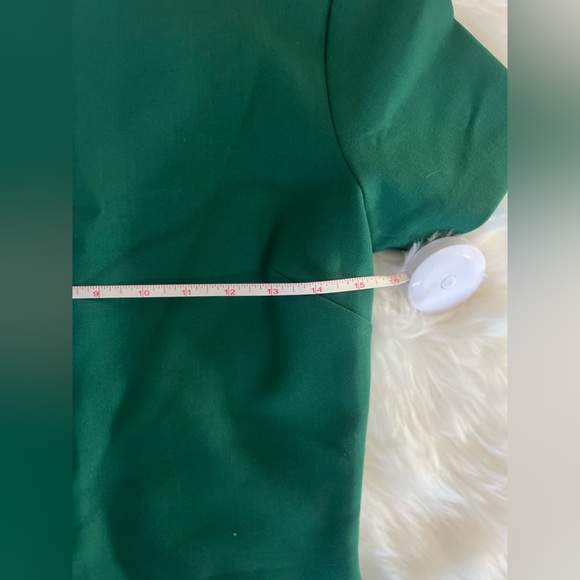 Likely Green Ver Manhattan Smooth Slim Short Sleeve Mini Dress Bodycon Size 6 - Picture 6 of 8